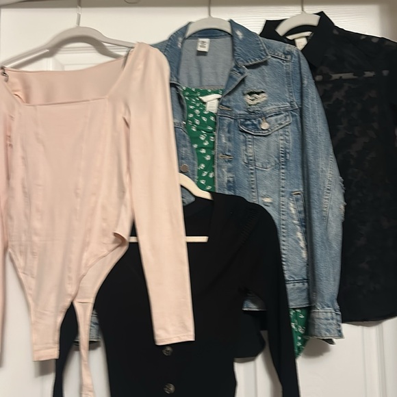 H & M Lots of  Long Sleeve Women's Top & Jean Jacket, - Picture 12 of 12